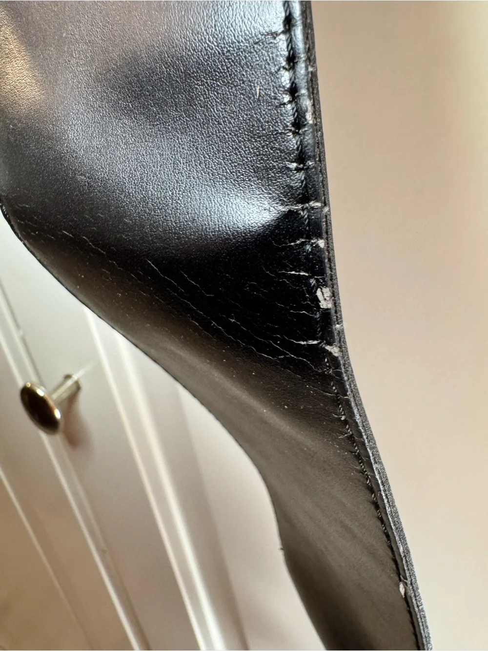 Black Wide Faux Leather Y2K Belt with Metal D-Ring Buckle